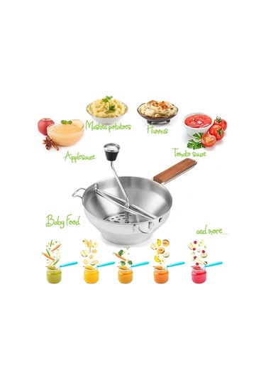 Food Fabrikası - Paslanmaz Çelik Mutfak Fabrikası Pıtırtı, Süzme Ve Izgara Meyveler Ve Sebzeler İçin 3 Diskli Mutfak Fabrikası Temizlenmesi Ve Kalitesi Kolay