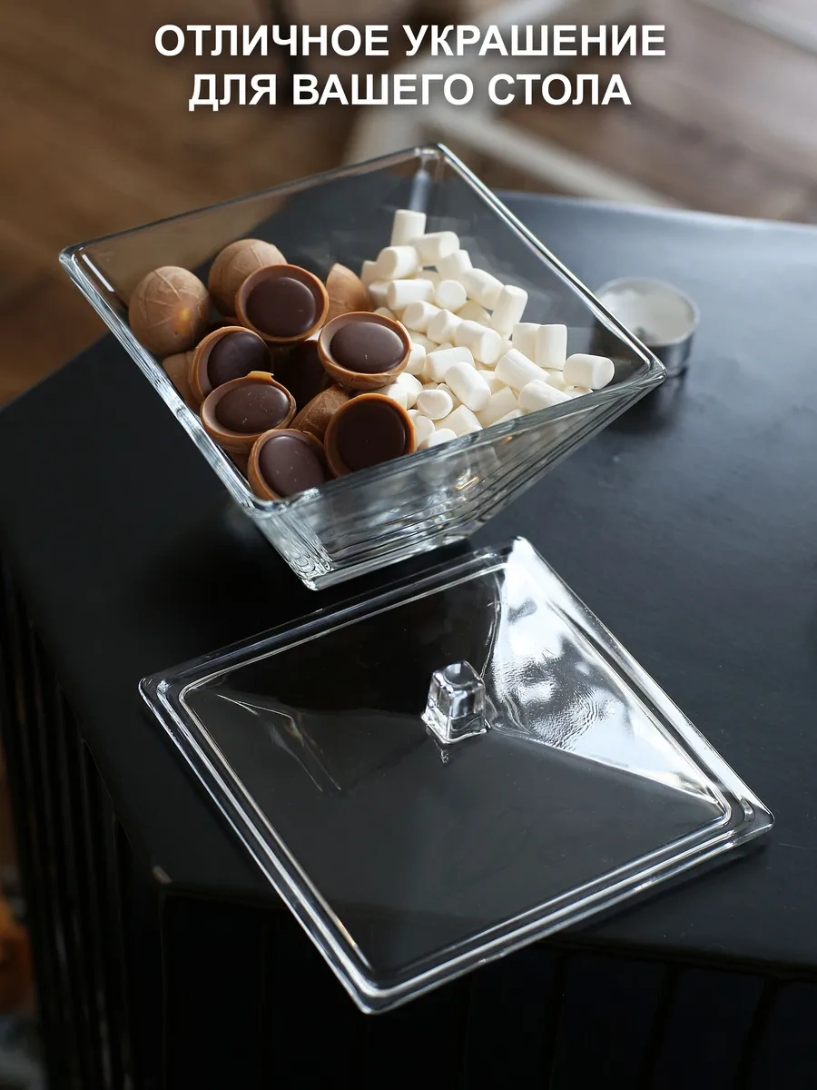 Pıta Şekerlik Cam Kapaklı Vazo Dekoratif Şekerleme Kampanyası 313870846 Şeffaf Kristal