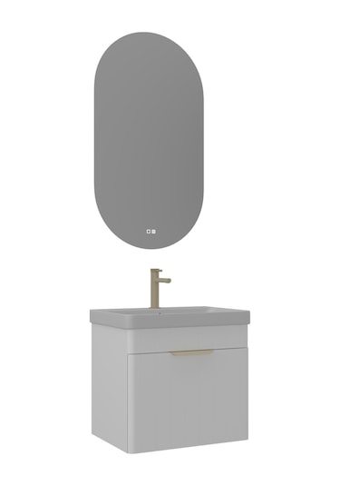 Orka Procida 60 Cm Mat Beyaz Banyo Dolabı Alt Modül Lavabo