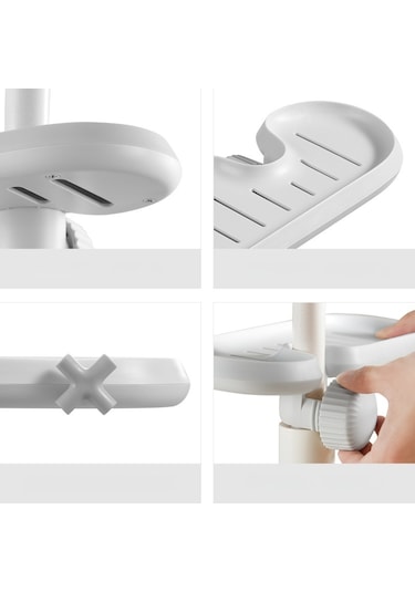 Yystore Banyo Depolamak Sabun Uygun Beyaz