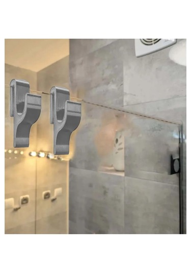 Cama Geçmeli Tek Taraflı Duşakabin Askısı 2 Adet