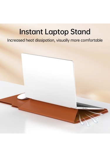 Sones Çok İşlevli Dizüstü Bilgisayar Pu Manyetik Standlı Bölünmüş Liner Çanta, Mouse Pad Fonksiyonu, Boyut: 13-14 İnç Diğer