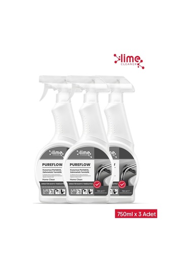 Lime Cleaner Pureflow Armatür Banyo Temizleyici Kireç Ve Leke Sökücü 3 x 750 ML