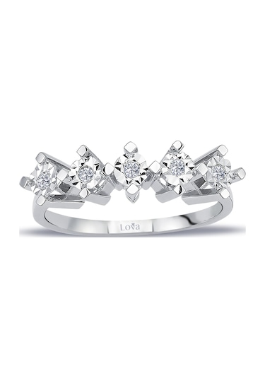 Lova 0,60 Karat Efektli Pırlanta Beştaş Yüzük - 1020450