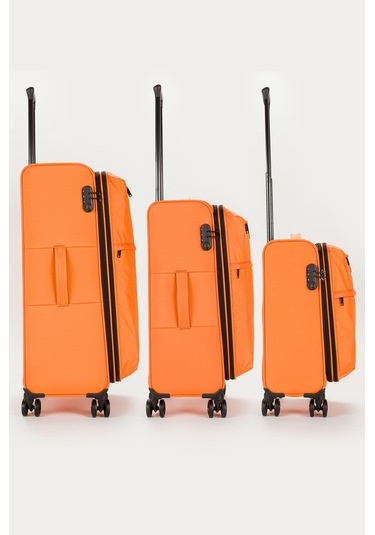 Fossil Unisex Büyük Boy Kumaş Valiz 028-01 Turuncu