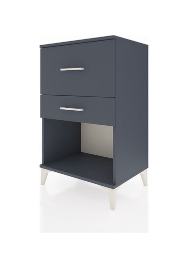 Hyperion Komodin 2 Çekmeceli 60x44x96 Antrasit-antrasit Antrasit