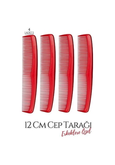Modacar 12 Cm Erkek Cep Tarağı 4 Adet