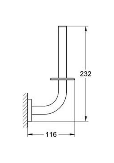 Grohe Essentials Dikey Yedek Tuvalet Kağıtlığı - 40385001