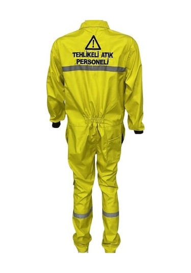 Tehlikeli Atık Toplama Kıyafeti Tulum Su Itici Kumaş