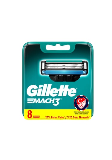 Gillette Mach3 Yedek Tıraş Bıçağı 8'li
