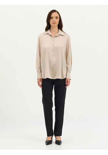 Karaca Kadın Regular Fıt Gömlek-taş 12.25s.04.004 Taş