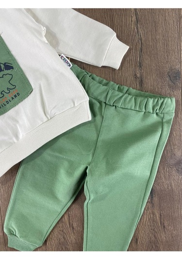 Dear Desenli Mevsimlik 2li Takım Yesil