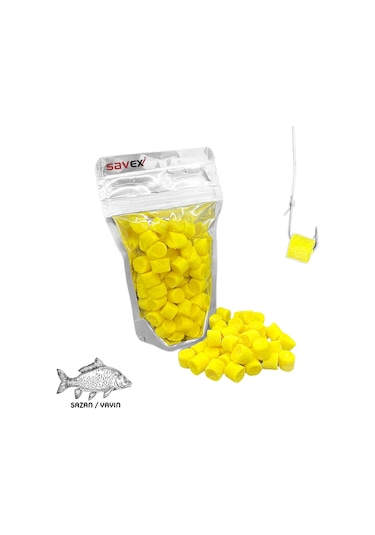 12 Saat Dayanıklı Süper Kesme Sazan / Yayın Hamuru - İğne Yemi - Sarı-mısır 80 Gr