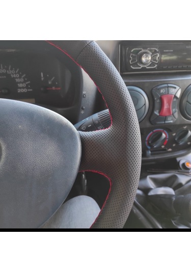 Fiat Doblo 2005-2010 Araca Özel Direksiyon Kılıfı Noktalı Düz