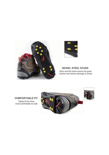 Novahub Kramponlar Buz Çivileri 10-diş Buz Tutuşları Kaymaz Tpe Buz Tutucular Ayakkabı Bot Çivileri Üzerinde Hafif Dış Mekan Sporları Yürüyüş Dağcılık Koşu Buzda Kar Yürüyüşü İçin Siyah, Kış Macerası İçin Mükemmel Siyah Novahub Kramponlar Buz Çivileri 10-diş Buz Tutuşları Kaymaz Tpe Buz Tutucular Ayakkabı Bot Çivileri Üzerinde Hafif Dış Mekan Sporları Yürüyüş Dağcılık Koşu Buzda Kar Yürüyüşü İçin Siyah, Kış Macerası İçin Mükemmel Siyah