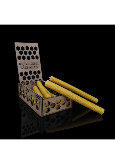 Doğal Bal Mumu Seti 10 Lu 21cm X 2 Cm Sarma Balmumu