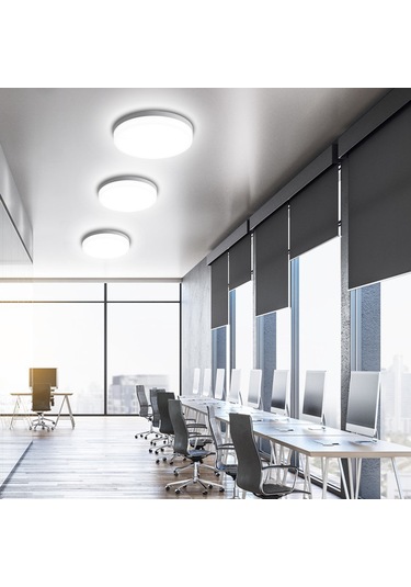 Springsun Neoglint Led Tavan Işık Sıva Altı Montaj 18w Yuvarlak Tavan Lambası Mutfak Yatak Odası Koridor İçin 6500-7000k Beyaz