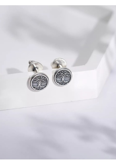 Lucente Hayat Ağacı Gümüş 925 Zirkon Taşlı Küpe 243411715 Gümüş