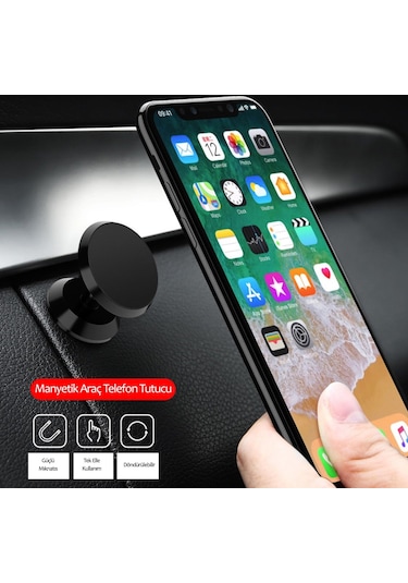 Araç Göğsü Manyetik Mıknatıslı Universal Telefon Tutucu Tutacağı