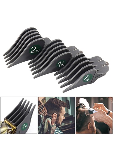 Homyl 3 Adet Saç Kesme Sınırı Taraklar 32mm 38mm 51mm Koruma Eki