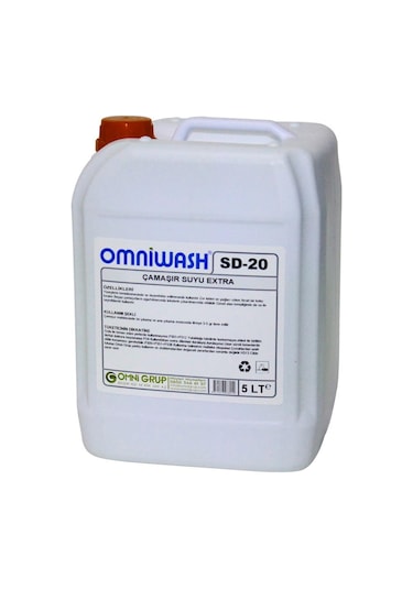 Omniwash Sd-20 Çamaşır Suyu Extra 5000ml 4 Adet 4'lü Set
