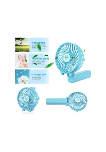 Fortunelane Katlanabilir Elden Usb Fan - 3 Hızlı Mini Masaüstü/el Fani, Seyahat Ve Ofis İçin Beyaz