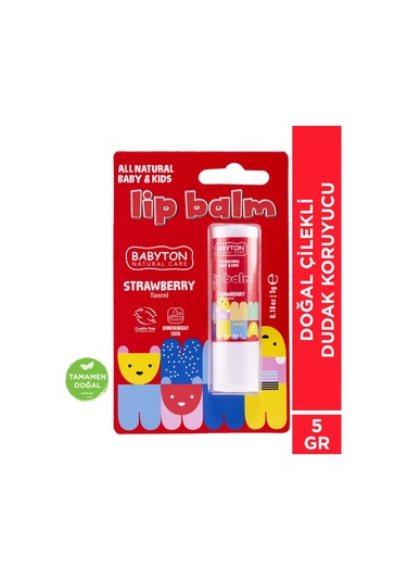 Babyton Doğal Çilekli Dudak Koruyucu 5 G