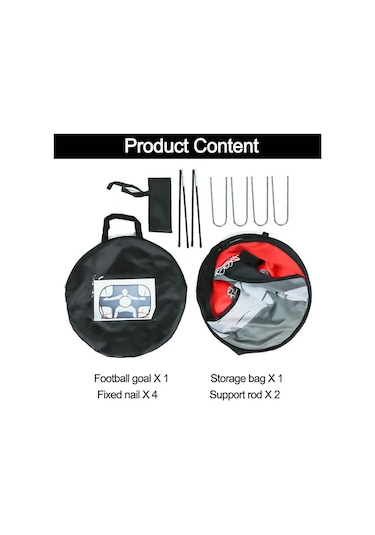 Jialan Katlanabilir Futbol Golü Naylon Futbol Golü Çocuklar Ve Siyah