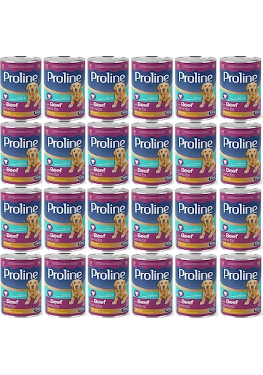 Pro Line Dana Etli Yetişkin Köpek Konservesi 24 x 395 G