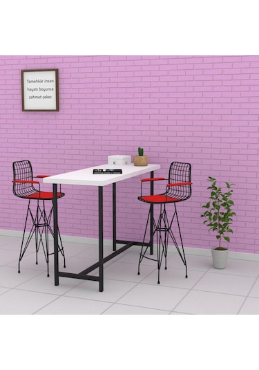 Knsz kafes tel bar sandalyesi 1 li zengin syhkrm kolçaklı 75 cm oturma yüksekliği ofis cafe bahçe mutfak