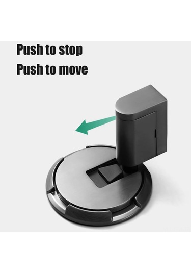 Tenfowee Zink Alyuminyum Zırhlı Kapı Tutucu - Delme Yok Kurulum, Tek Basım Kilitleme, 10-20mm Aralık Uyumlu, Gri Renkli Gri