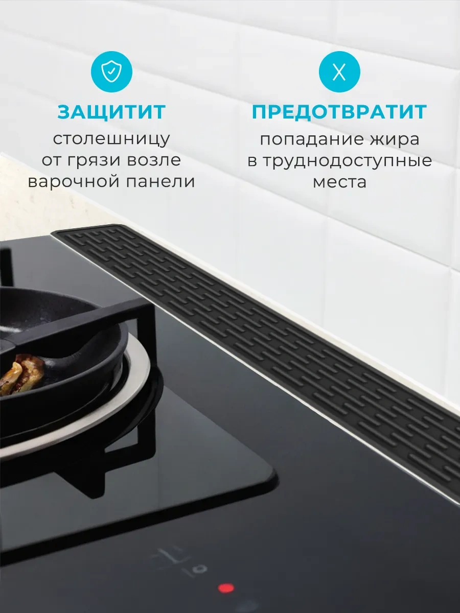 Homhap Lavabo İçin Silikon Paspas 50x5,5 Cm 265712240 Siyah