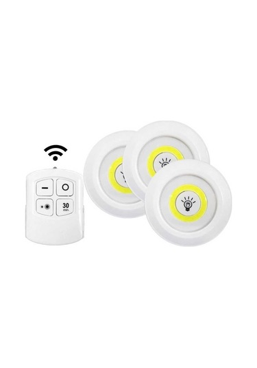 Kablosuz Uzaktan Kumandalı 3 Lü Led Lamba Seti Diğer