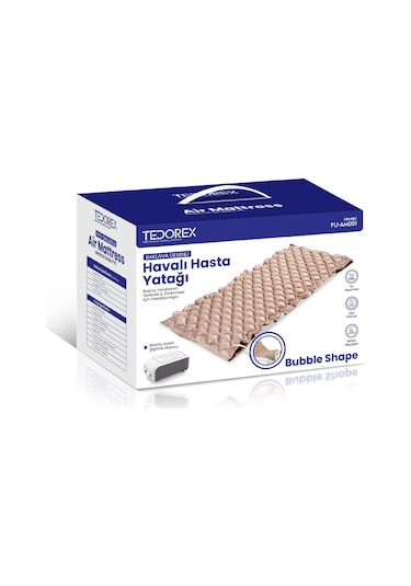 Tedorex Baklava Desenli Havalı Hasta Yatağı + Motor FU-AM001