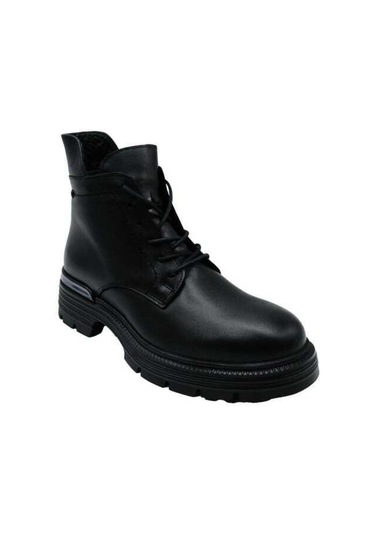 Venüs 2353510k Düz Topuk Deri Kadın Bot Siyah