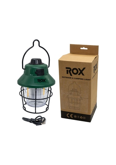 Rox 0215 Şarjlı Retro Outdoor Kamp Feneri 220 Lümen