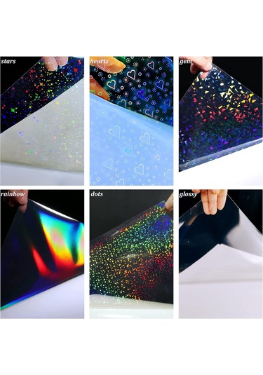 Moveevo A4 Bopp Lazer Soğuk Laminasyon Filmi - 6 Desen Gökkuşağı, Yıldız, Kırık Cam Vb. - Su/ Nem/ Aşınma Dayanıklı - Foto Reklam Koruyucu Filmi 1 Adet Moveevo A4 Bopp Lazer Soğuk Laminasyon Filmi - 6 Desen Gökkuşağı, Yıldız, Kırık Cam Vb. - Su/ Nem/ Aşınma Dayanıklı - Foto Reklam Koruyucu Filmi 1 Adet