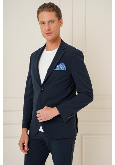 C 680 Slim Fit Lacivert Spor Ceket Lacivert