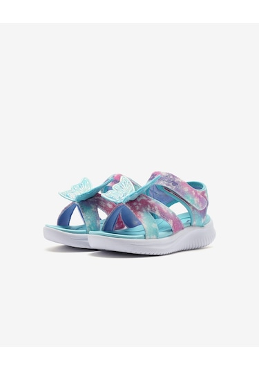 Skechers Jumpsters Sandal - Butterfly Brıtes Küçük Kız Çocuk Mavi Işıklı Sandalet 303109n Aqmt Mavi