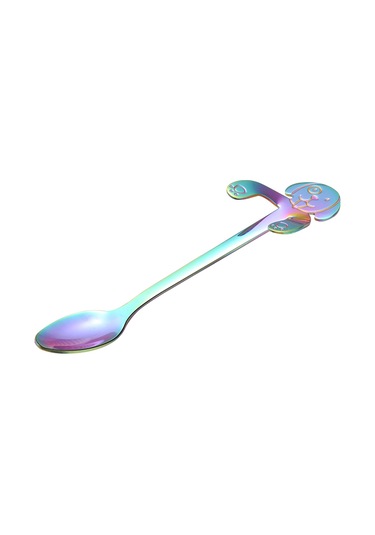 Kosona 304 Paslanmaz Çelik Köpek Figürlü Kadeh Asmalı Kahve Çorbası Karıştırma Kaşığı - Multicolor 2 Numara Diğer