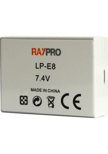 Canon Eos 550D 600D 650D 700D için Lp-E8 Batarya Pil Lpe8