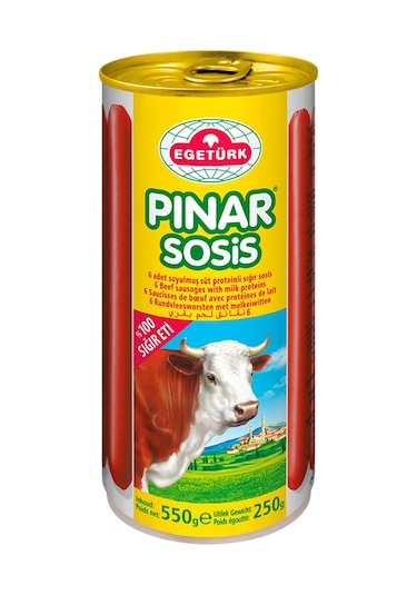 Egetürk Pınar Soyulmuş Sosis 550 G