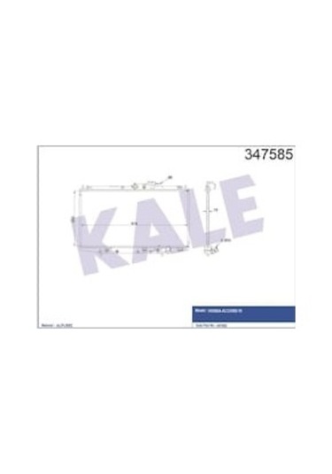 Su Radyatörü Honda Accord 1.8, 2.0, 2.3 Otomatik 1998-2002 350 677 19010-pda-e51