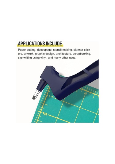 Xindoker El Tipi Daireyelik Kesim-oymak Aleti Seti: 360 Döner, Çelik Uçlar 15 /30 /45 , Antiskid Tasarım, Oymak Tahtası Dahil - Yeşil