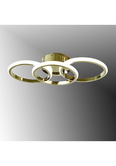 Tt305-3-sr Tt Aydınlatma 3 Renk Işık Sarı Kaplama 3 Lü Led Avize Krom