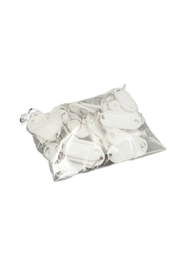 Schulzz Beyaz Renk 10'lu Set Plastik Anahtarlık