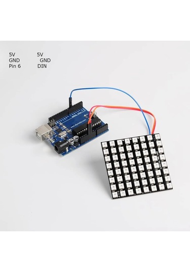 Ws2812 Led 5050 Rgb 8x8 64 Bit Led Matrix Module Fiyatları ve Özellikleri