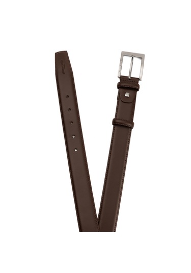 Pierre Cardin Deri Erkek Kemer En 3,5 Cm Pc-2009 Kahverengi