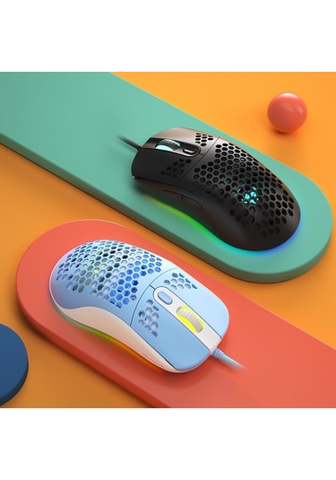 Cbtx Iblancod GM01 Hafif Petek RGB Arkadan Aydınlatmalı 6D Programlanabilir Mouse