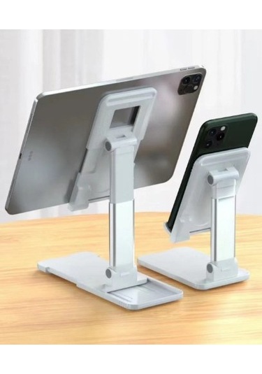 Portatif Ayarlanabilir Katlanır Telefon Ve Tablet Masaüstü Standı